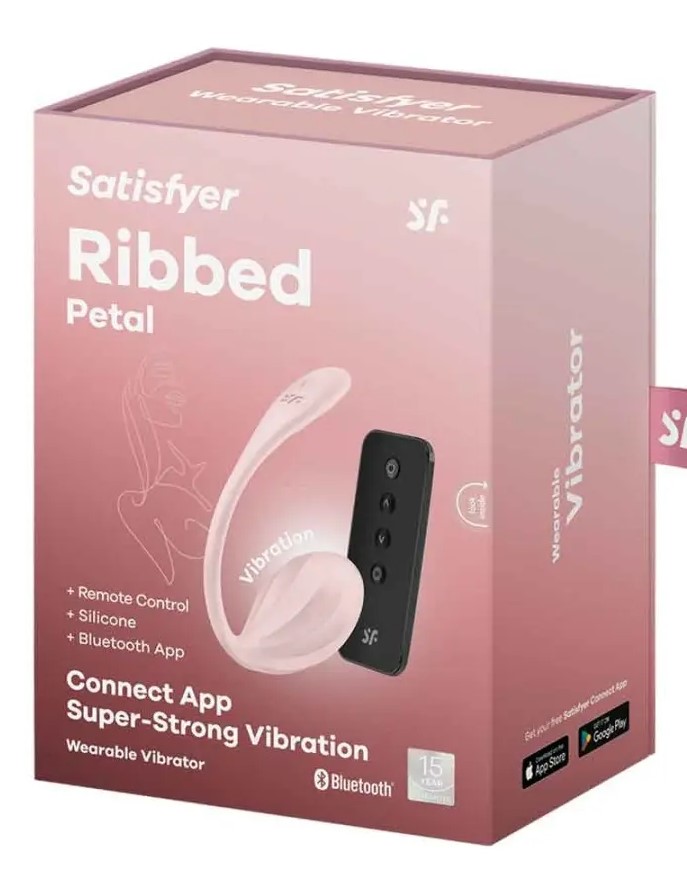 Satisfyer Ribbed Petal Connect App rose