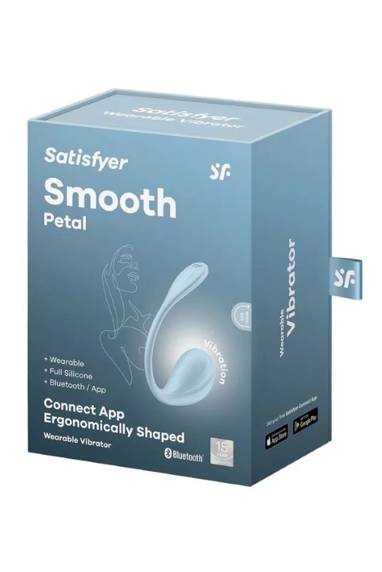 Satisfyer Smooth Petal Connect App Light light blue