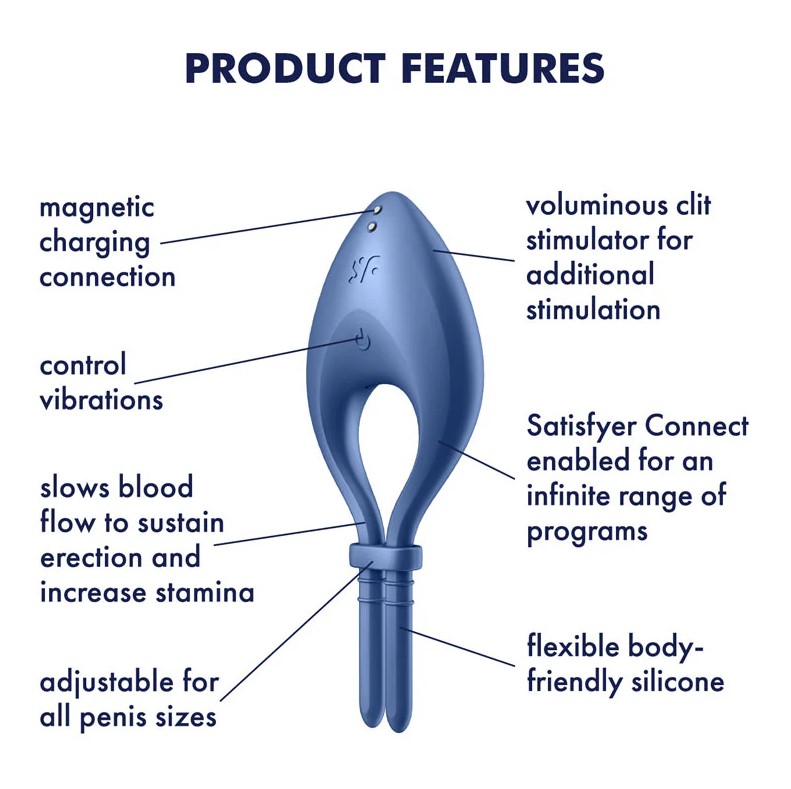 Satisfyer Bullseye Connect App blue