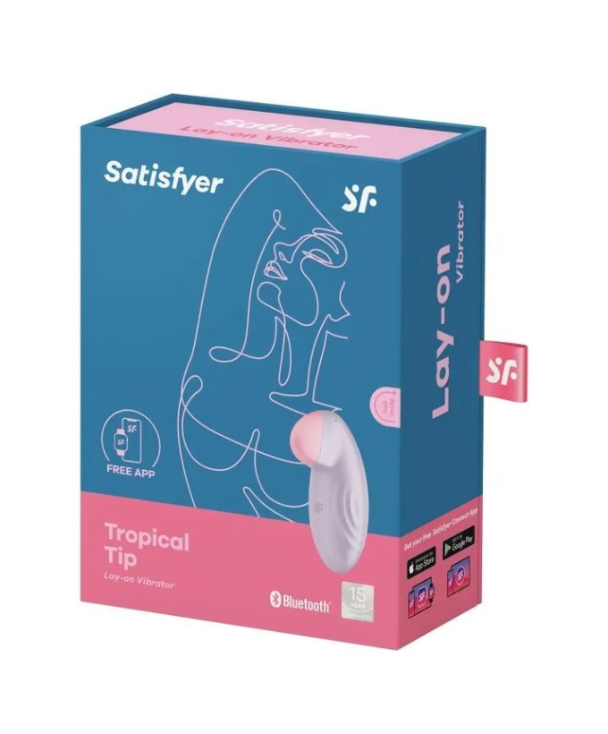 Satisfyer Tropical Tip Connect App light light blue