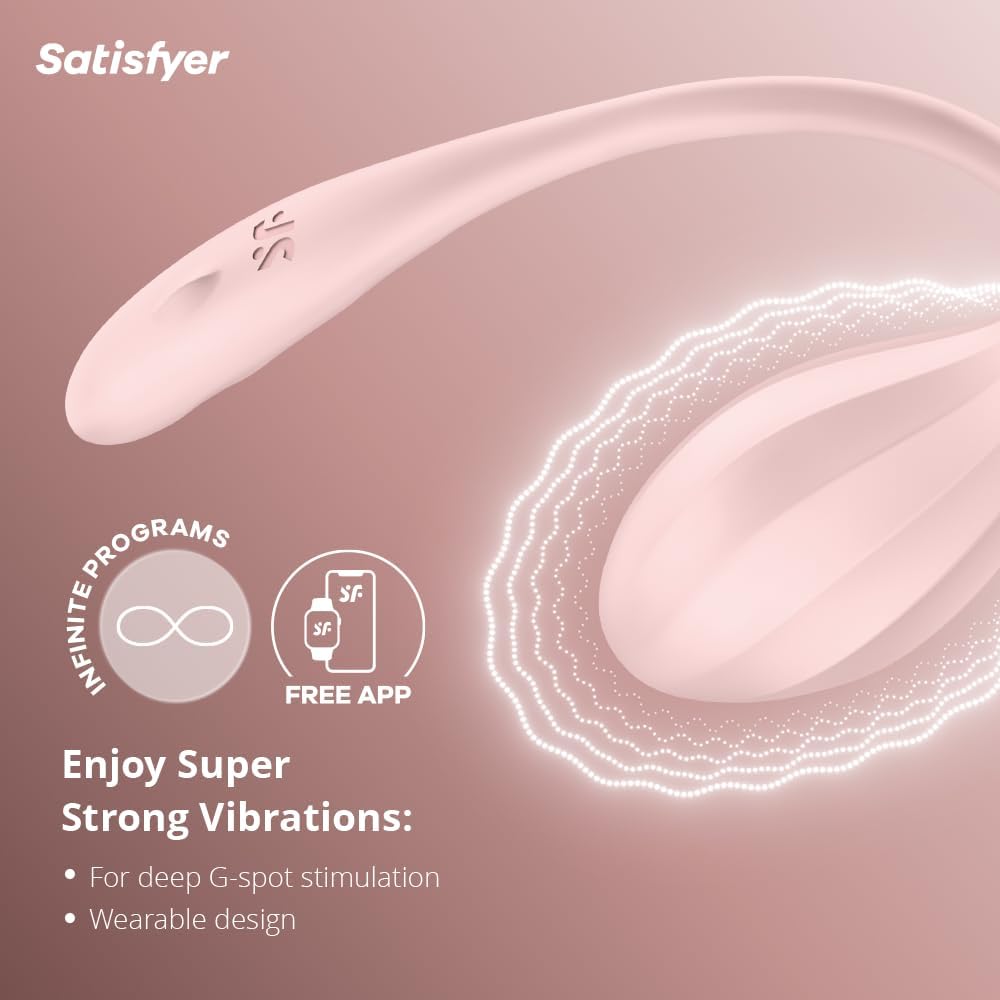 Satisfyer Ribbed Petal Connect App rose