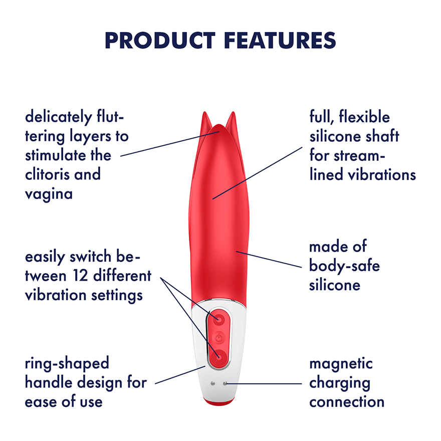 Satisfyer Vibes Power Flower Red