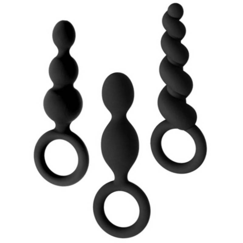 Satisfyer 3 Plugs Black set